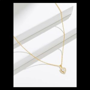 18K Gold Plated Heart Pendant Necklace